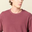 T-shirt ample en coton manches courtes vieux rose homme