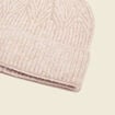 Bonnet éco-responsable beige femme