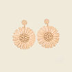 Boucles d'oreilles pendantes sable femme