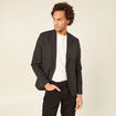 Veste blazer boutonnée noir homme
