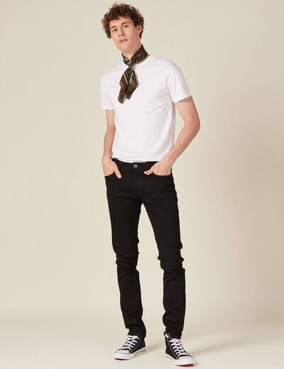 Jeans slim éco-respnsable denim noir homme