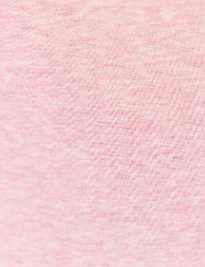 T-shirt femme maille unie Instinct rose clair femme