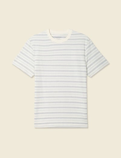 T-shirt manches courtes ecru homme