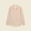 Chemise manches longues creme femme