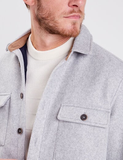 Surchemise éco-responsable gris foncé homme