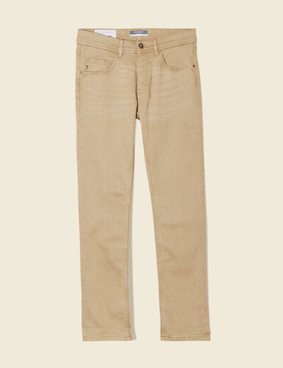 Jeans straight homme beige homme