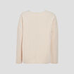 Veste droite boutonnée creme femme