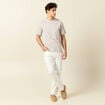 T-shirt manches courtes gris foncé homme