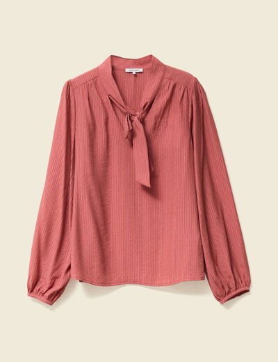Blouse manches longues vieux rose femme