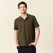Polo manches courtes vert kaki homme
