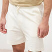 Short droit avec cordon ecru homme