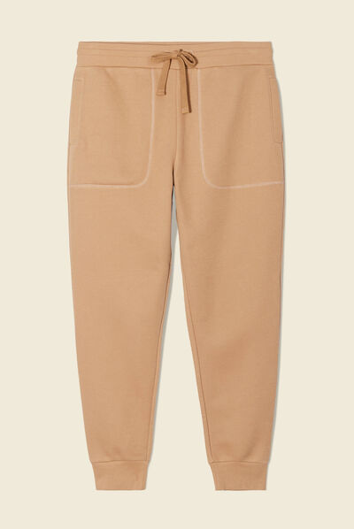 Pantalon jogging beige homme