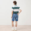 Bermuda en jean coton denim stone homme