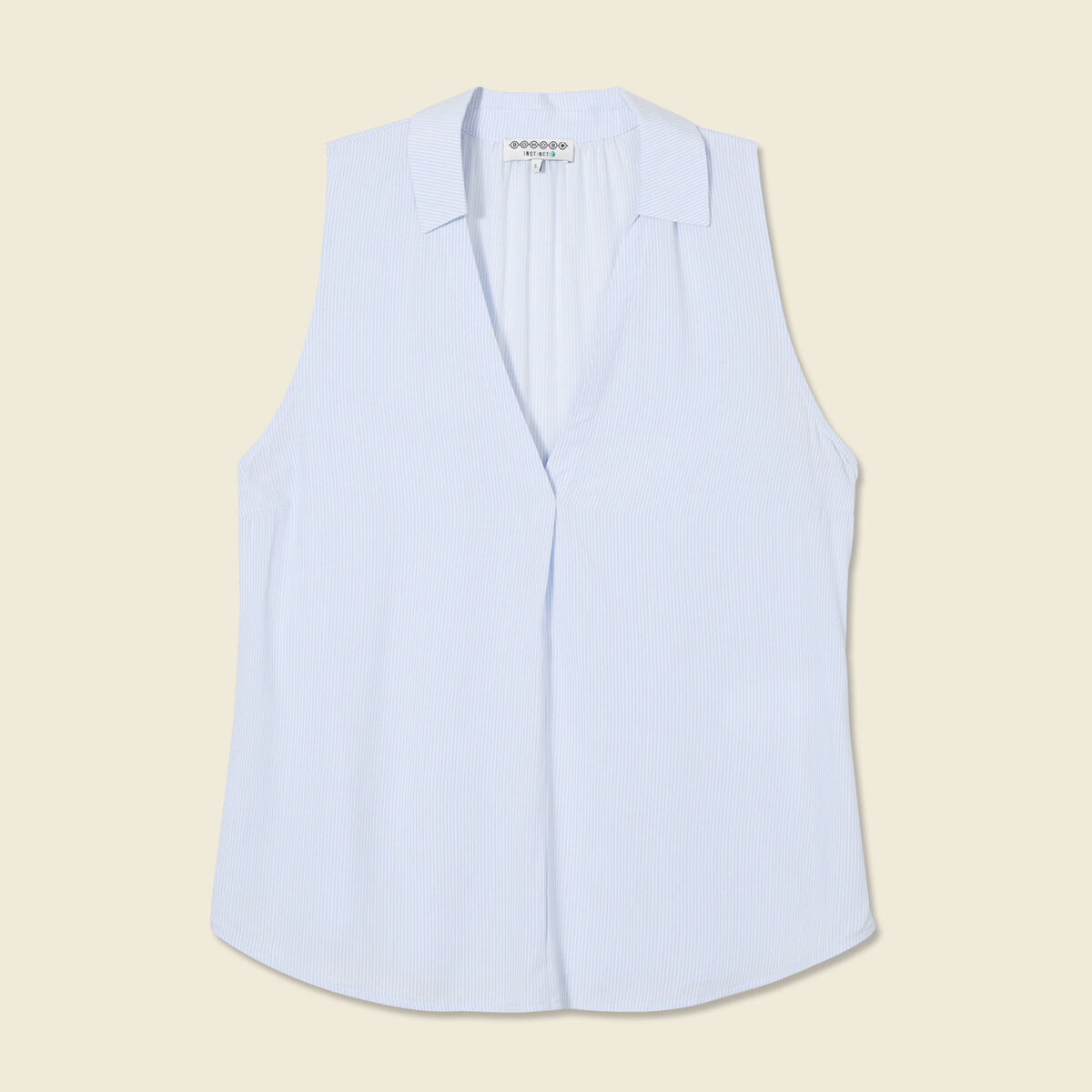 Blouse sans manches blanc femme