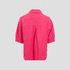 Chemise manches courtes rose fushia femme