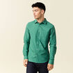 Chemise manches longues vert homme