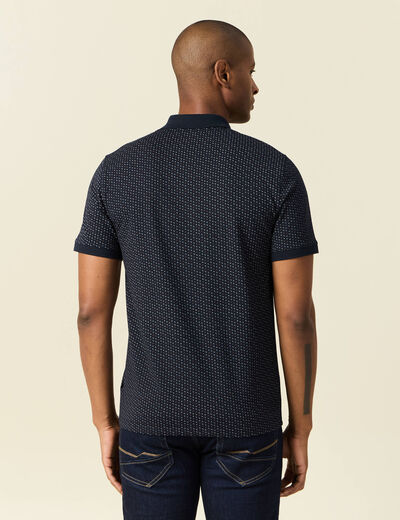 Polo éco-responsable noir homme