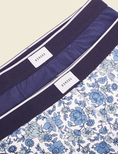 Lot 2 boxers bleu marine homme