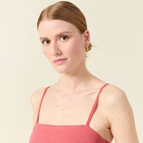 bustier cropped a bretelles terracotta femme Bustier cropped à bretelles terracotta femme