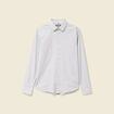 Chemise manches longues gris fonc&eacute; homme