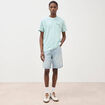 T-shirt en coton bleu gris homme