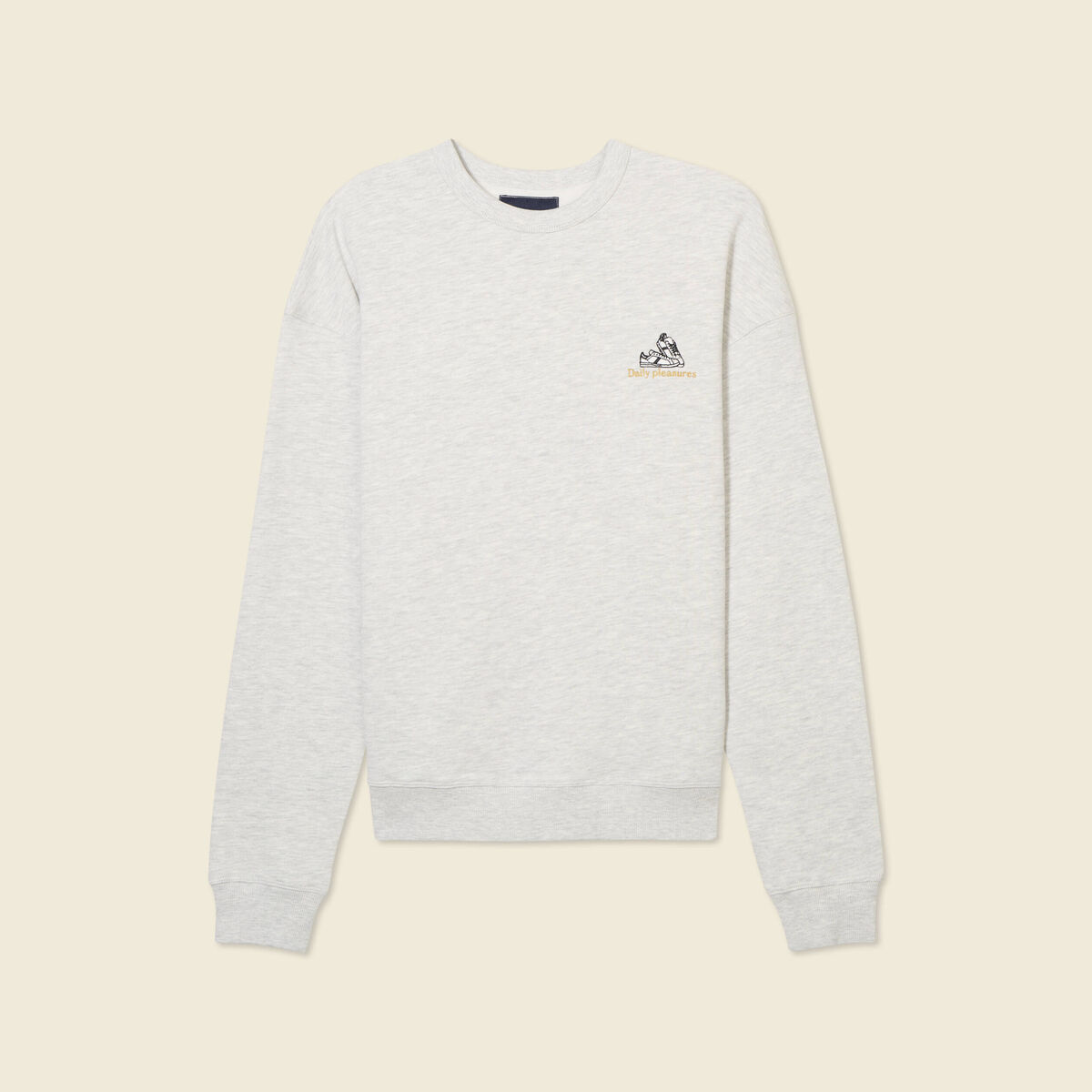 Sweat manches longues gris homme