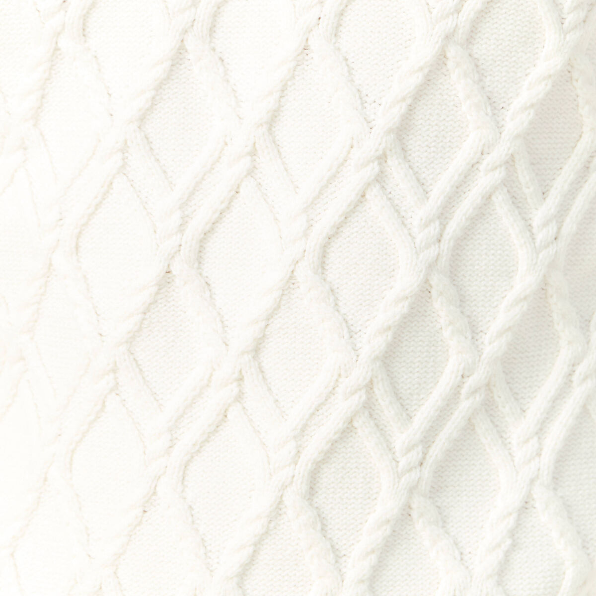 Pull manches longues blanc homme