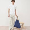 T-shirt en coton manches courtes blanc homme