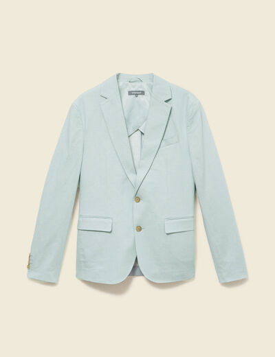 Blazer manches longues col classique vert clair homme
