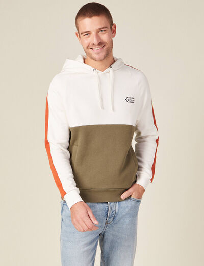 Sweat éco-responsable taupe homme