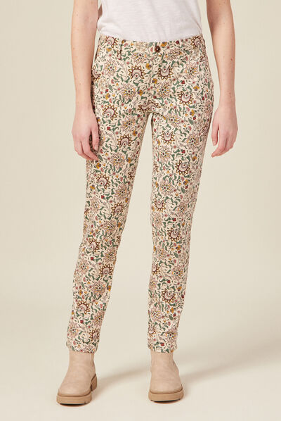 Pantalon chino Instinct blanc femme