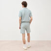 Short droit avec cordon vert clair homme