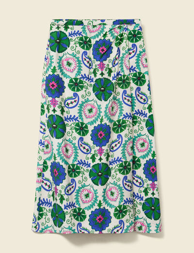 Jupe taille standard blanc femme