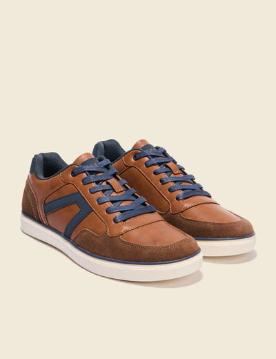 Sneakers marron foncé homme