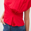 T-shirt manches courtes rouge femme