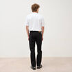 Jeans straight longueur 32 denim noir homme