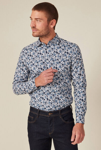 Chemise éco-responsable blanc homme