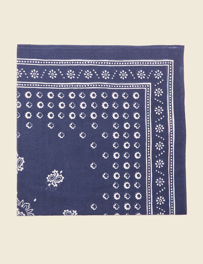 Foulard bleu marine homme