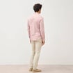 Chemise manches longues rose pastel homme