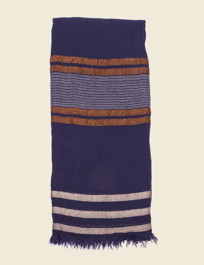 Foulard bleu marine homme