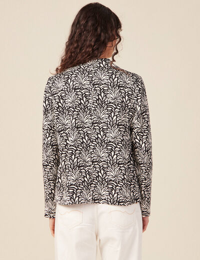 Veste esprit blazer droite noir femme