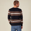 Pull manches longues fabriqué en France bleu marine homme