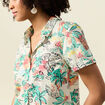 Chemise manches courtes blanc femme