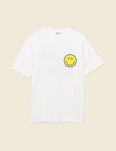 T-shirt SmileyWorld ecru homme