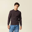 Pull manches longues bordeaux homme