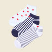 Lot 3 paires chaussettes blanc femme