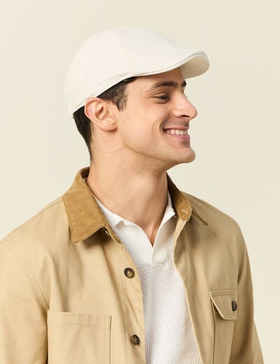 Casquette anglaise sable homme
