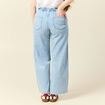 Jeans large baggy élastiqué denim used femme