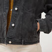 Veste oversize en jean denim gris femme