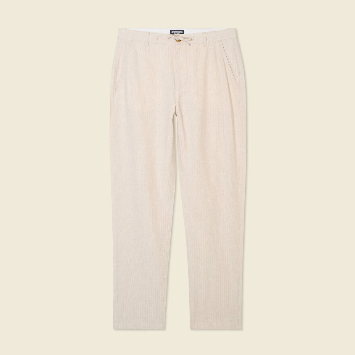 Pantalon chino droit beige homme